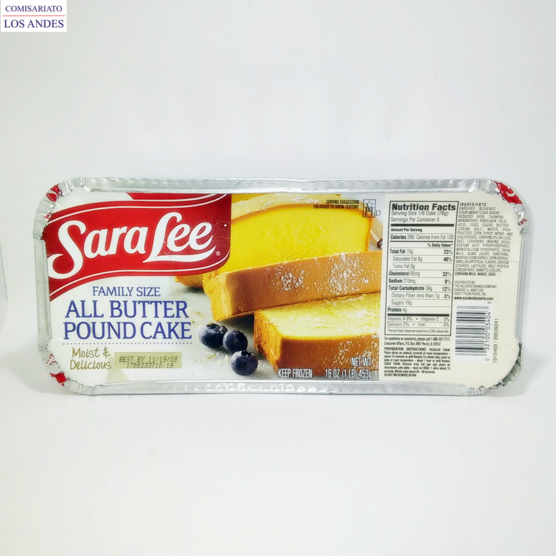 Sara lee pound cake 16 oz