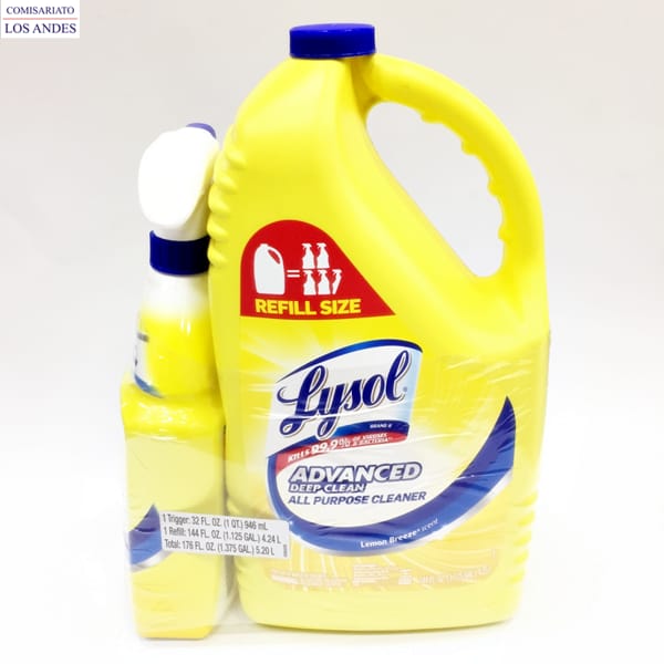 Lysol advanced deep clean all purp  144 oz lysol advan spray 32 oz