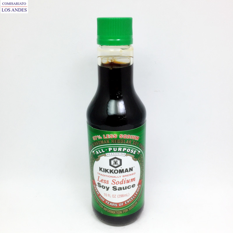 Kikkoman less sodiom soy sauce 10 oz