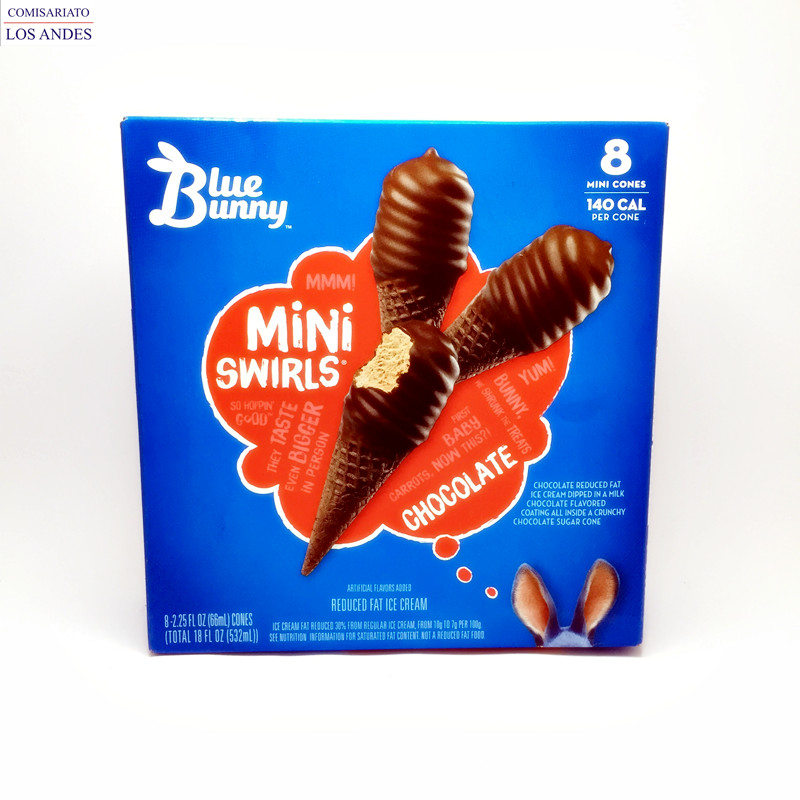 Blue bunny mini swr choco ice cream