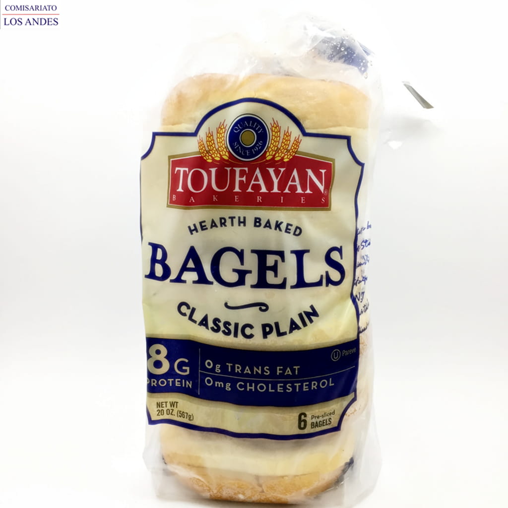 TOUFAYAN BAGELS PLAIN 20 OZ