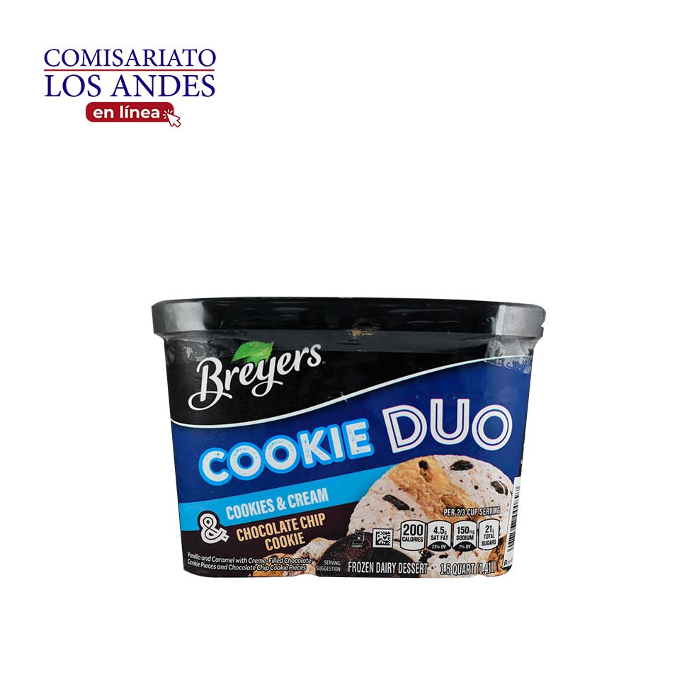 Breyers breyers 2 in 1 oreo chips ahoy 1.41 lt