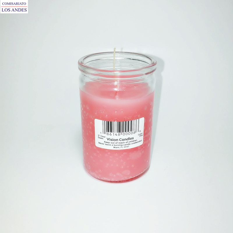 VISION CANDLE N3 ROSADA 1 UND