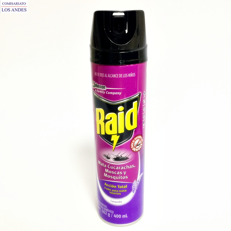 Raid mata cucarachas moscas 400 ml