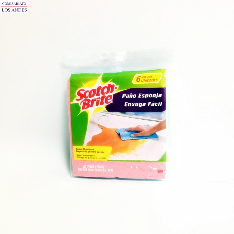 SCOTCH BRITE ESPONJA ABSORBENTE 6 PACK