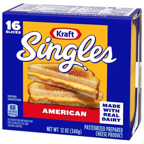 Kraft singles american cheese 16 peices