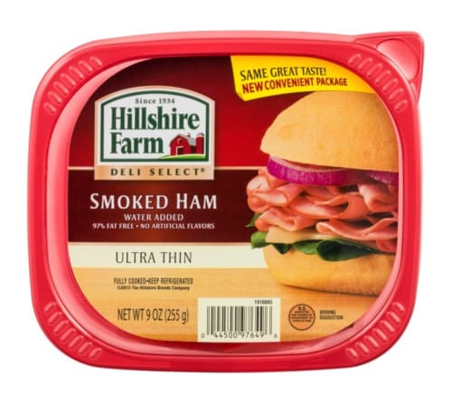 Hillshire farm smoke ham deli select 9 oz