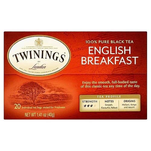 TWININGS ENGLISH TEA 20 UNDS. 1.41 OZ