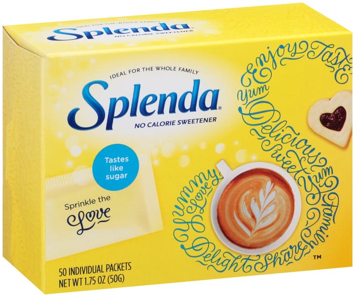 SPLENDA SUGAR 50 PACKETS