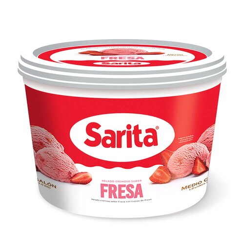 Sarita helado fresa 1/2 gl