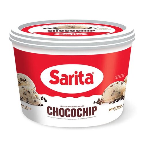 Sarita helado chocochips 1/2 gl