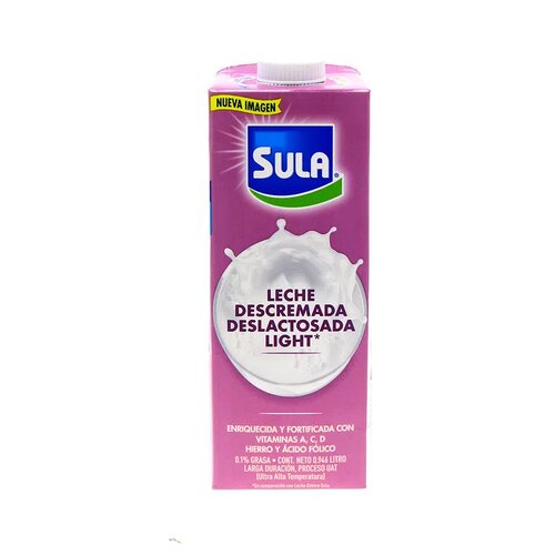 SULA LECHE DESLACTOSADA DESCREMADA LIGHT 1 LT