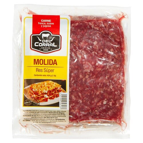 Del corral carne molida super paq 1 libra