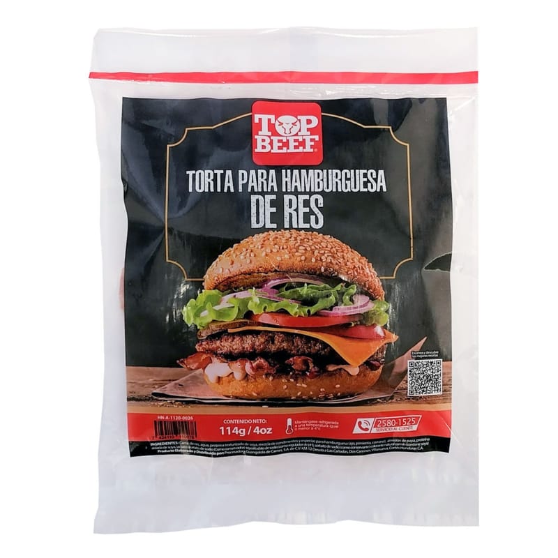 TOP BEEF TORTA HAMBURGUESA 114 GR