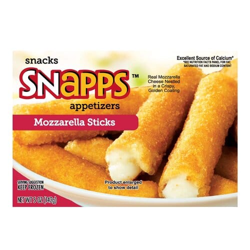 SNAPPS MOZZARELLA STICKS 5 OZ