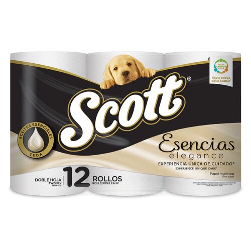 SCOTT PAPEL HIGIENICO ESENCIAS 12 ROLL
