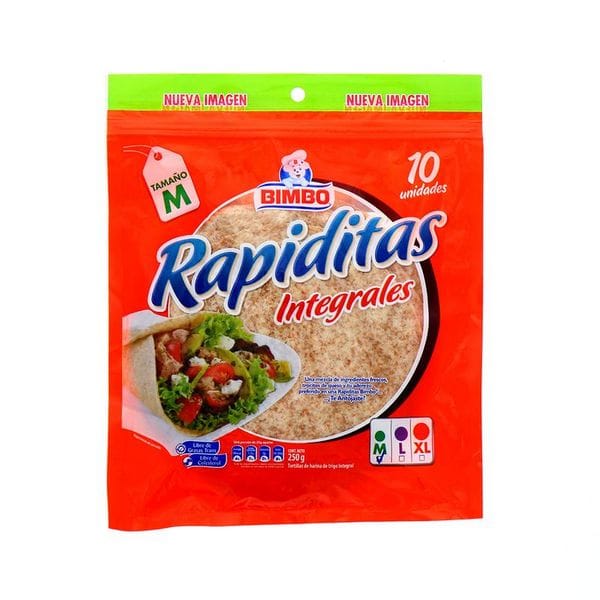 Bimbo rapiditas integrales 10 pk