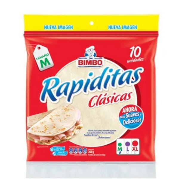 Bimbo rapiditas rojas 10pk