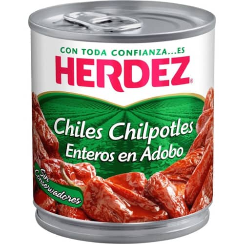 Herdez chile chilpotles enteros en adobo 198 gr