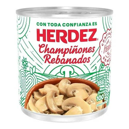 Herdez champinone rebanados 186 gr