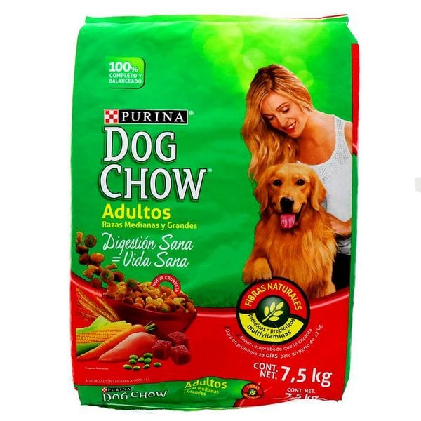 Dog chow adulto razas grandes 7.5 kg