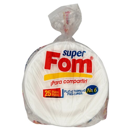 SUPER FOAM PLATO TERMICO N6 25 UNDS