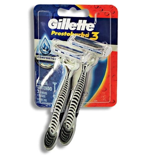 Gillette prestobarba gris 2 unds