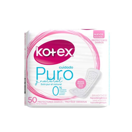 Kotex cuidado puro protectores diarios 50 unds