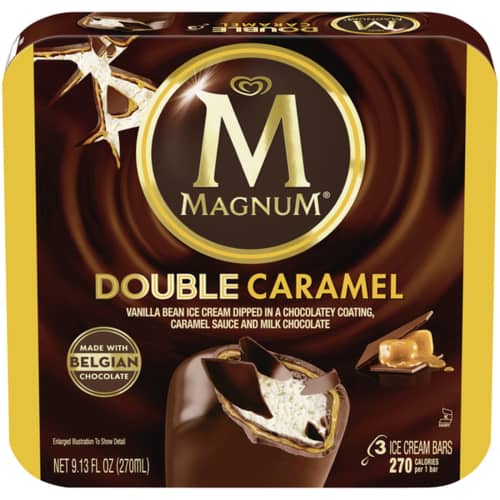 Magnum double caramel ice cream 9.12 oz