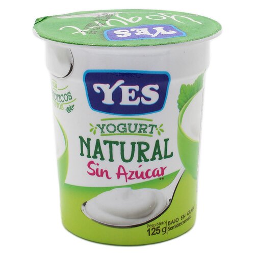 YES YOGURT NATURAL 125 GR