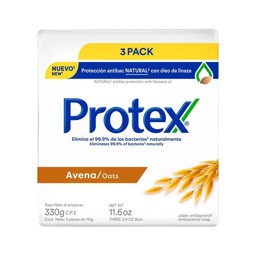 Protex avena jabon 3pk